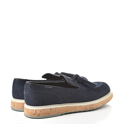 Louis Vuitton Denim Moccasin Bay Harbor 10 Navy 4 of 9