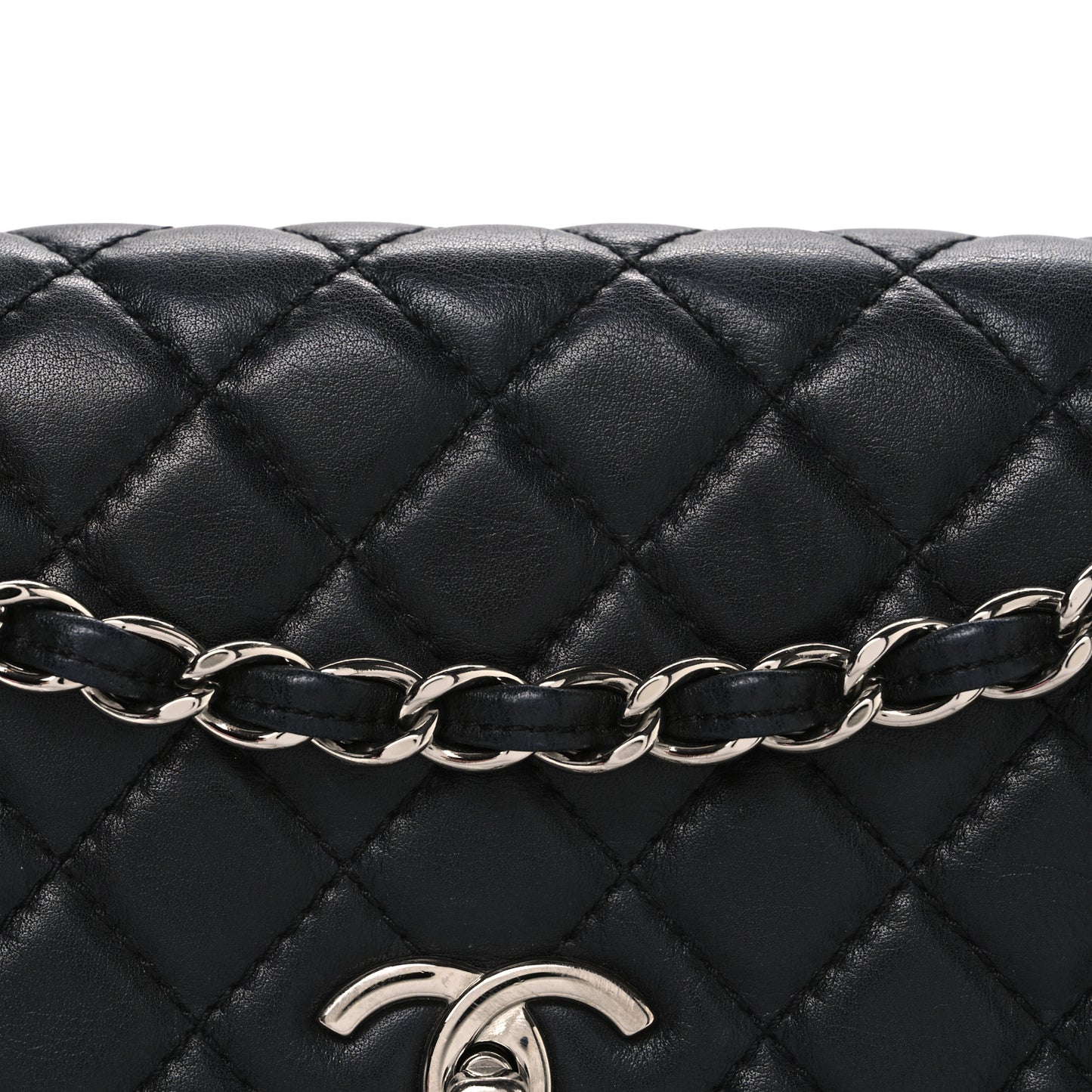 Calfskin Quilted In The Business Flap Bag Black