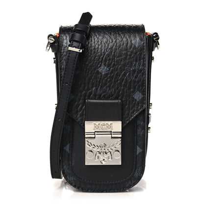 MCM Visetos Mini Patricia Crossbody Pouch Black 1 of 8