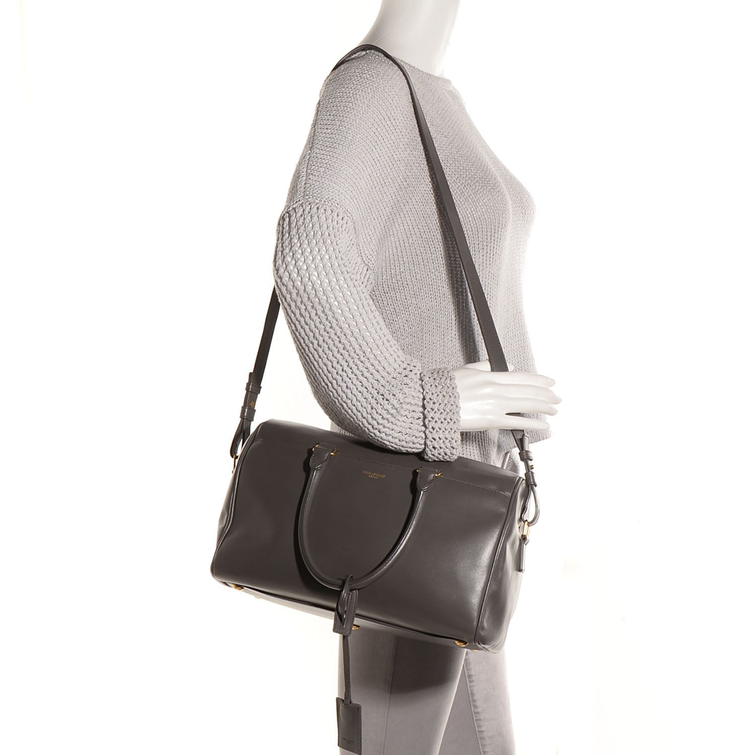 Saint Laurent Calfskin Classic Duffle 6 Earth 2 of 9