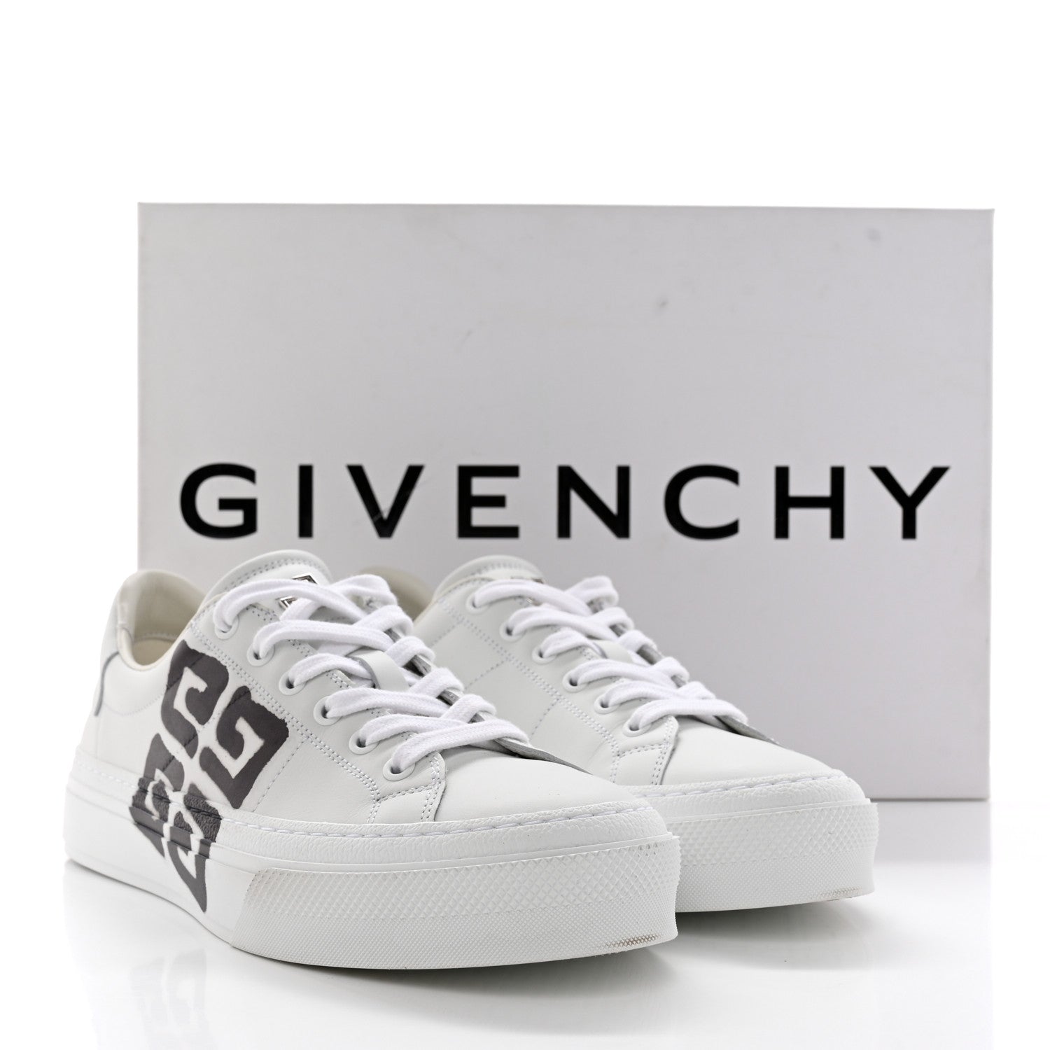 Givenchy X JOSH SMITH Calfskin City Sport Womens Sneakers 39 White Black 14 of 14
