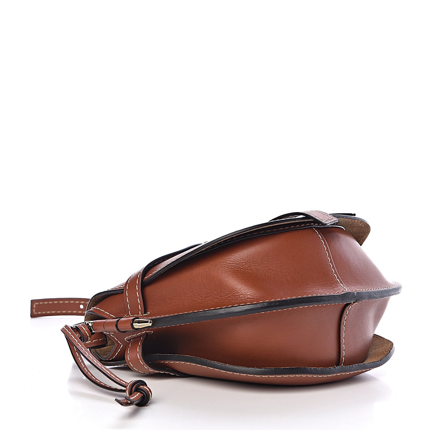 Calfskin Small Gate Crossbody Bag Rust