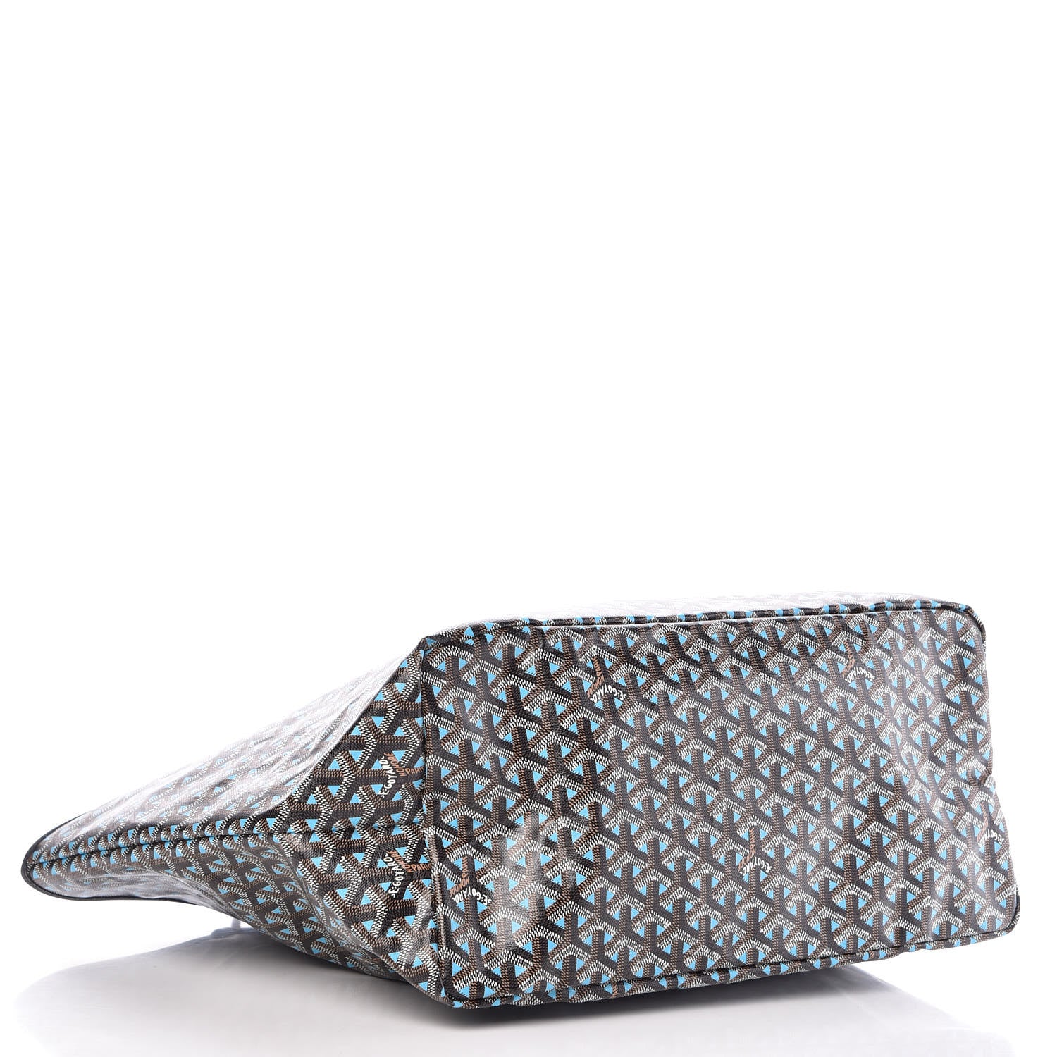 Goyard Goyardine Saint Louis Claire Voie GM Black Blue 5 of 11