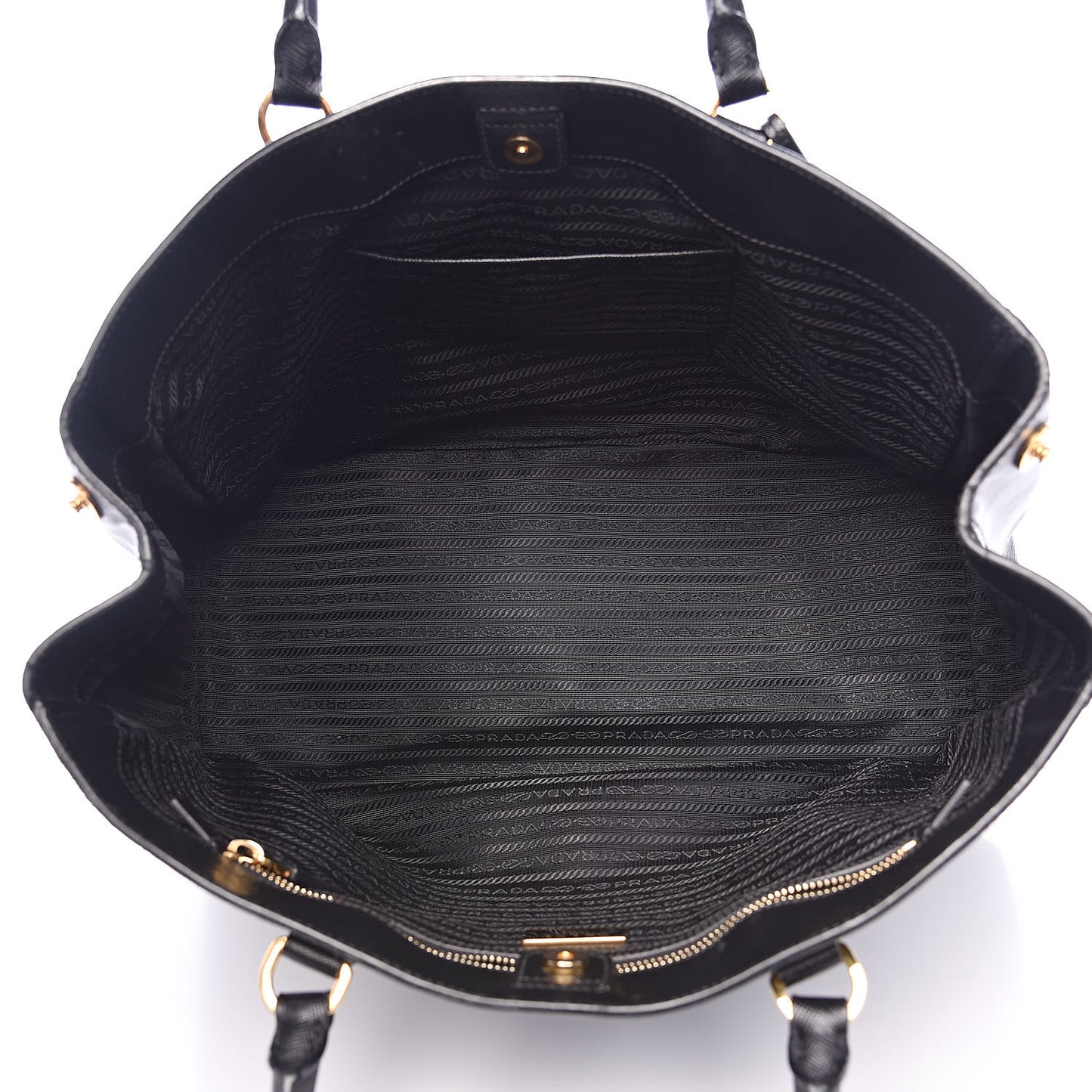 Saffiano Lux Large Tote Black