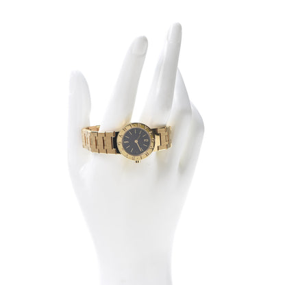 Bulgari 18K Yellow Gold 23mm Quartz Watch Black 2 of 7
