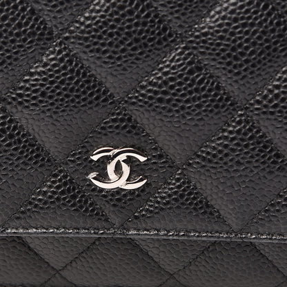 Chanel Caviar Quilted Wallet On Chain WOC Black 11 of 11