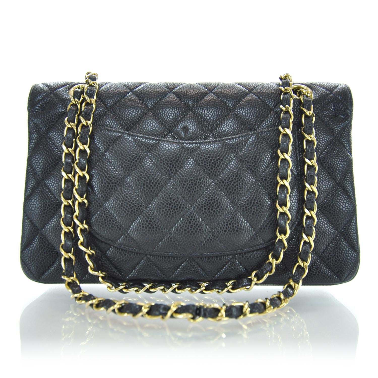 Chanel Caviar Quilted Medium Double Flap Black 3 of 11