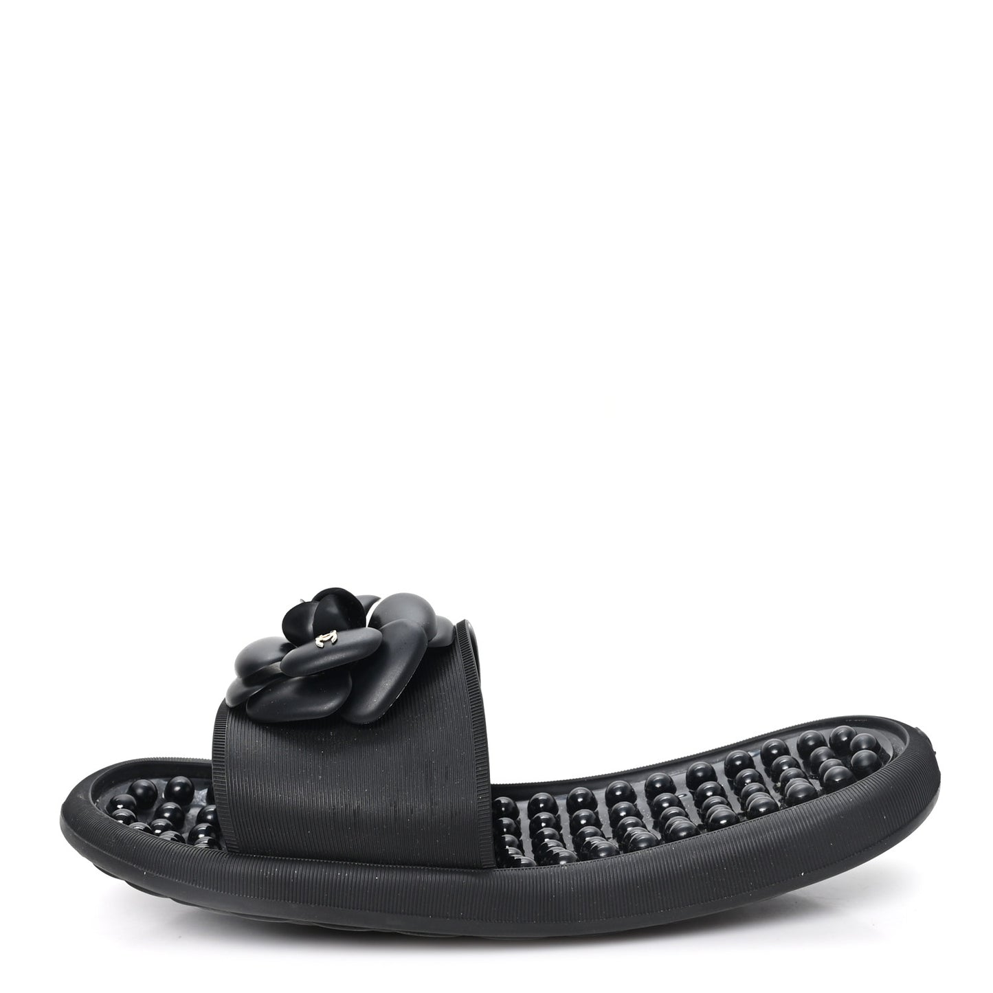 Thermoplastic PVC Camellia Mule Sandals 41 Black