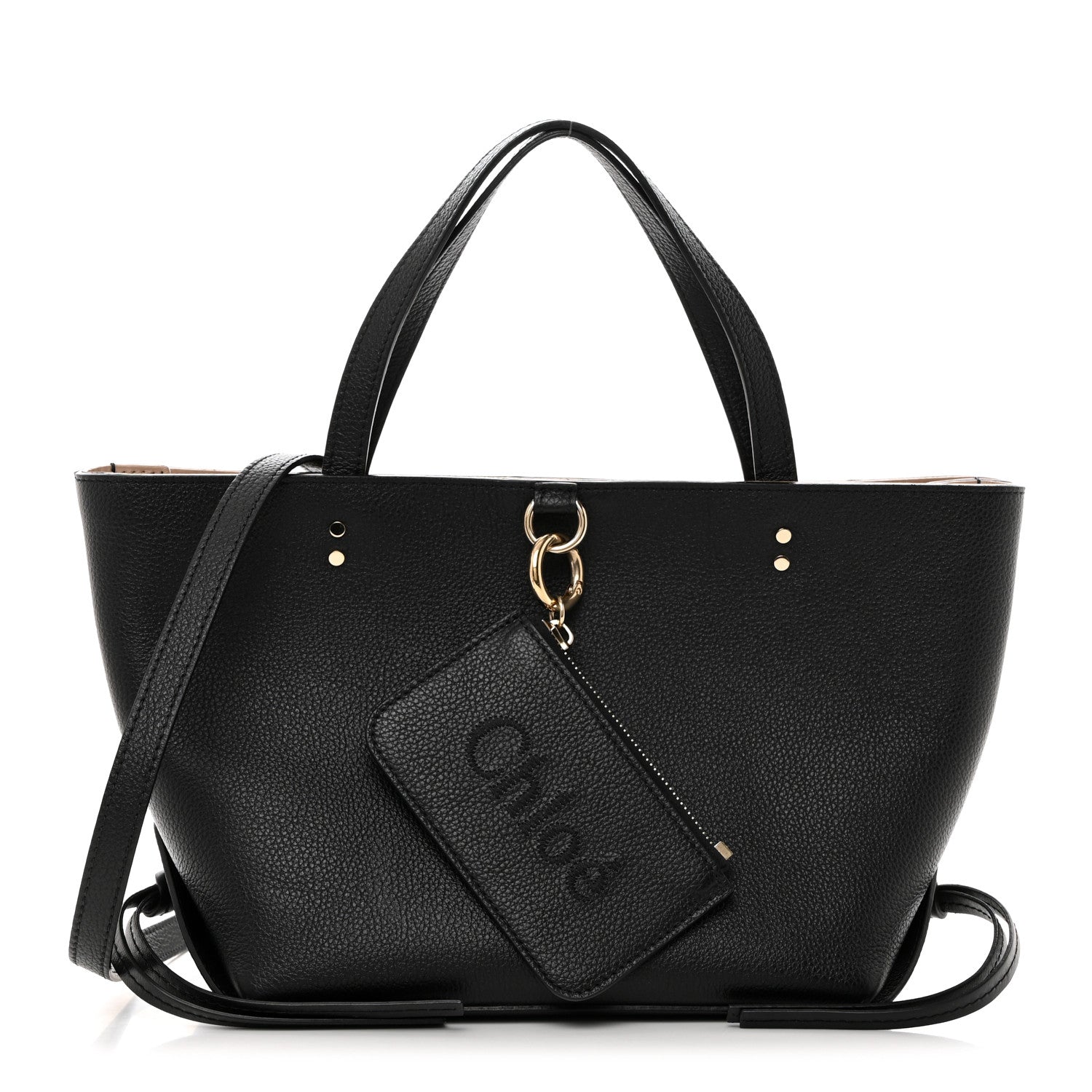 Chloe Calfskin Small East West Sense Tote Black 1 of 10