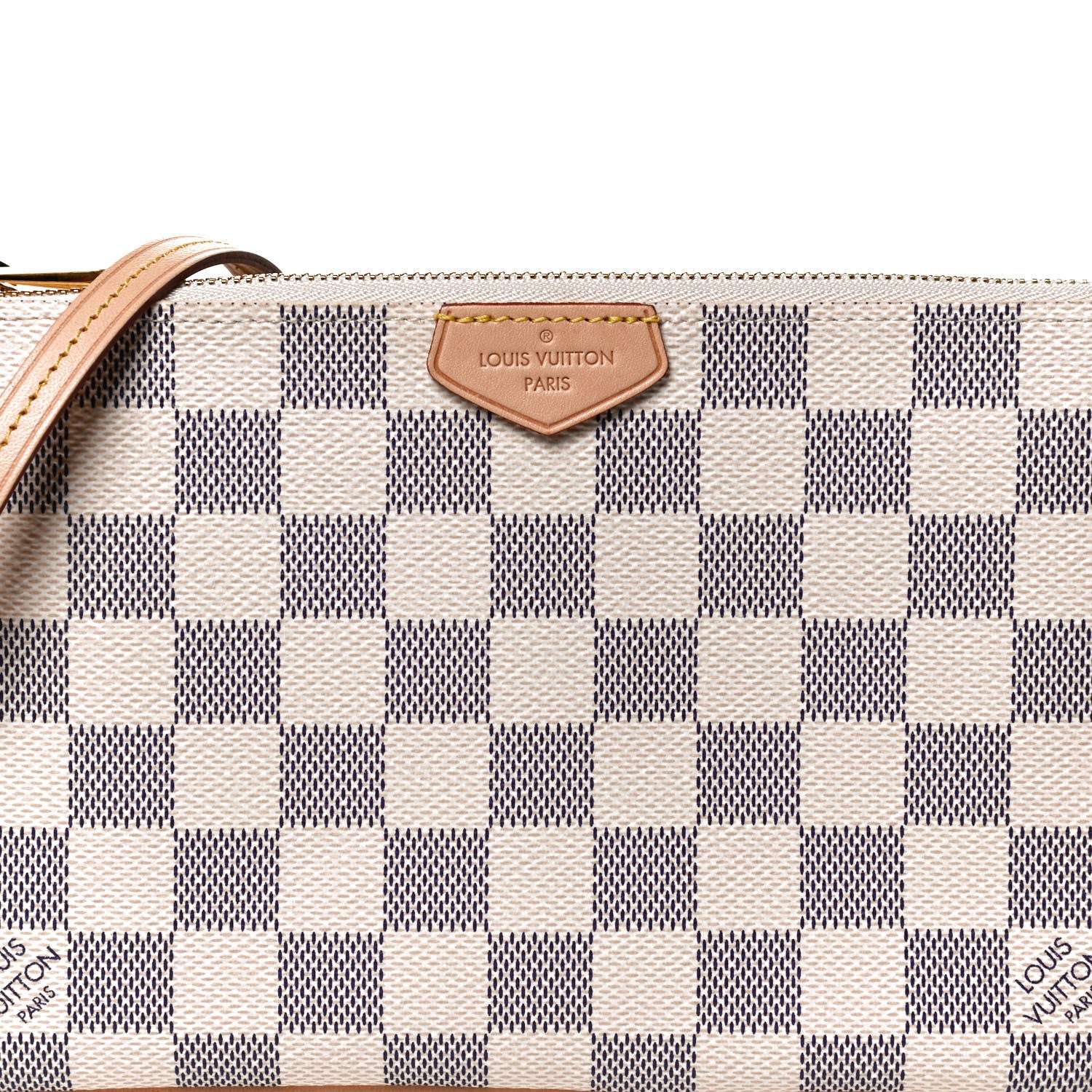 Louis Vuitton Damier Azur Double Zip Pochette 8 of 11