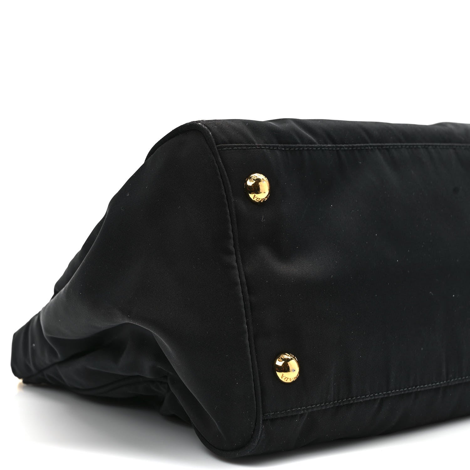 Prada Tessuto Nylon Saffiano Shopping Tote Black 7 of 10