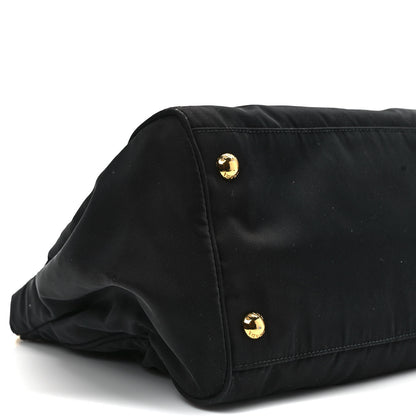 Prada Tessuto Nylon Saffiano Shopping Tote Black 7 of 10