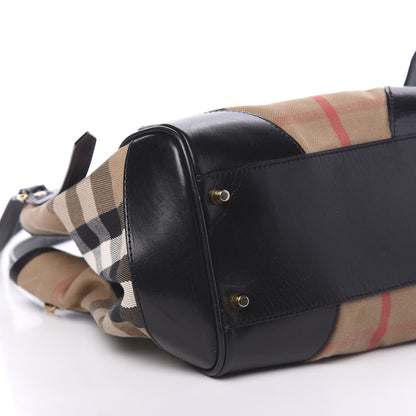 Burberry House Check Small Canterbury Tote Black 11 of 12