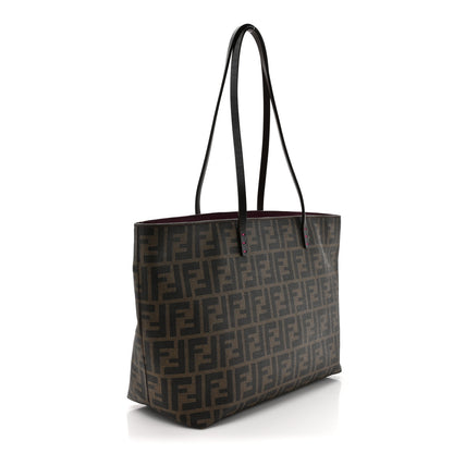 Fendi Zucca Spalmati Small Roll Tote Tobacco Fuxia 3 of 15