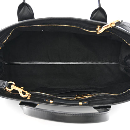 Chloe Calfskin Goatskin Medium Alice Satchel Black 5 of 12