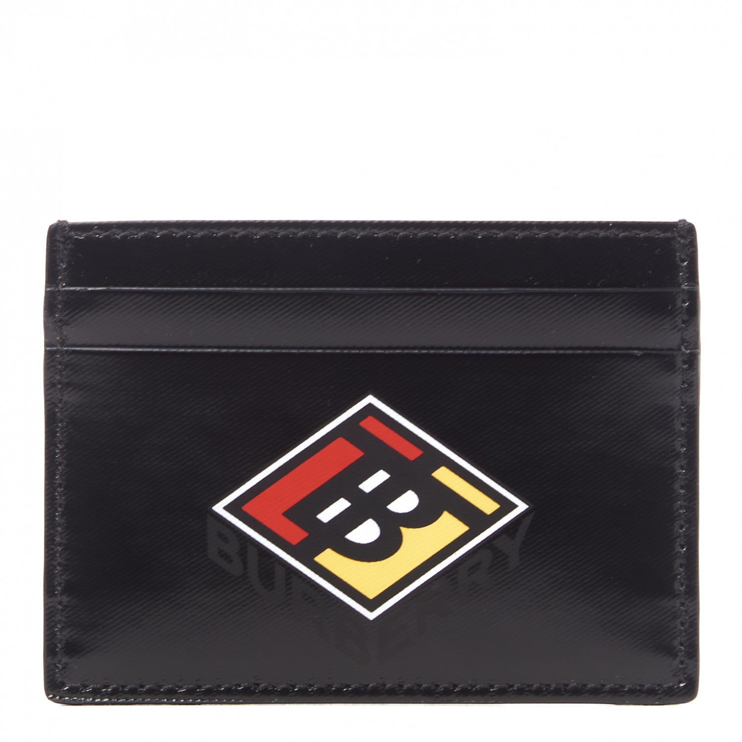 Burberry Coated Canvas Print Card Case Black 1 of 6