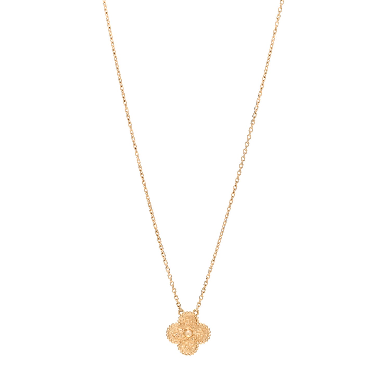 18K Yellow Gold Vintage Alhambra Pendant Necklace
