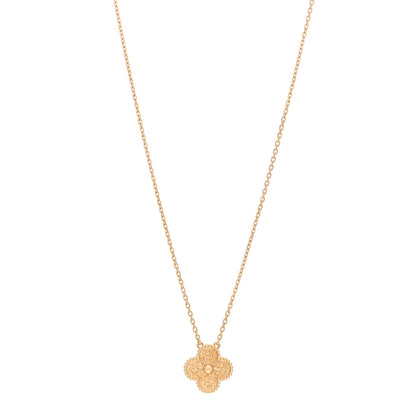 Van Cleef & Arpels 18K Yellow Gold Vintage Alhambra Pendant Necklace 1 of 6