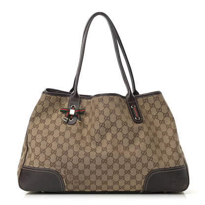 Gucci Monogram Large Princy Tote Dark Brown 1 of 17