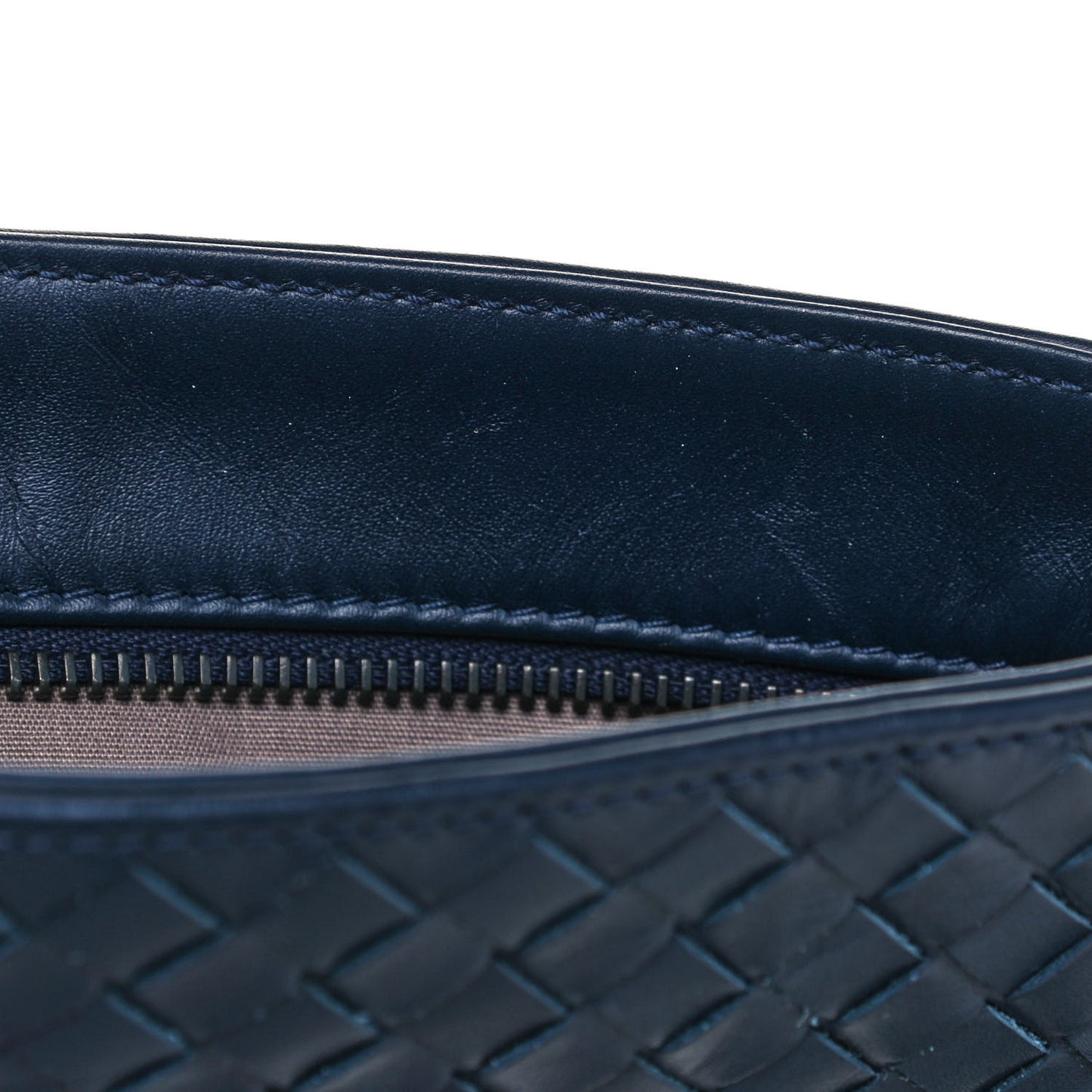 Nappa Intrecciato VN Crossbody Messenger Bag Navy