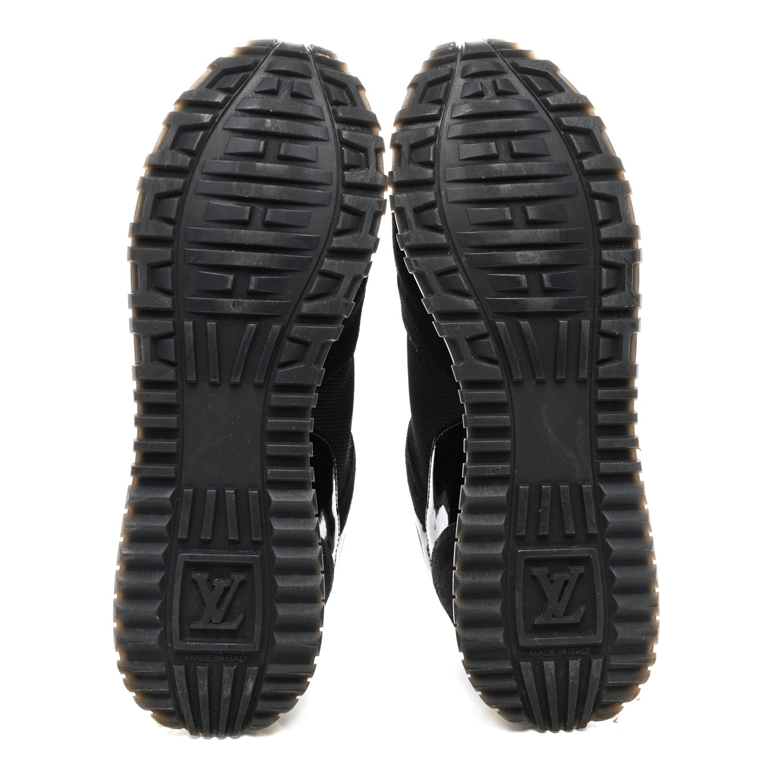 Louis Vuitton Suede Monogram Run Away Sneakers 40 Black 5 of 11
