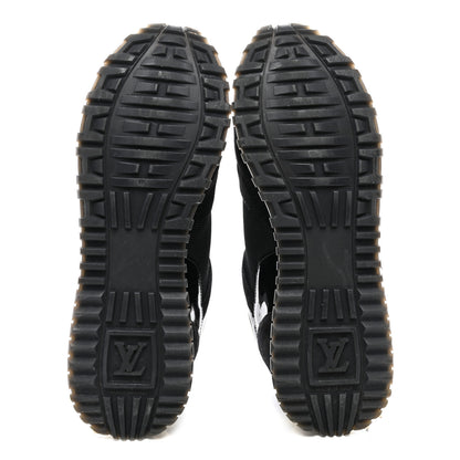 Louis Vuitton Suede Monogram Run Away Sneakers 40 Black 5 of 11
