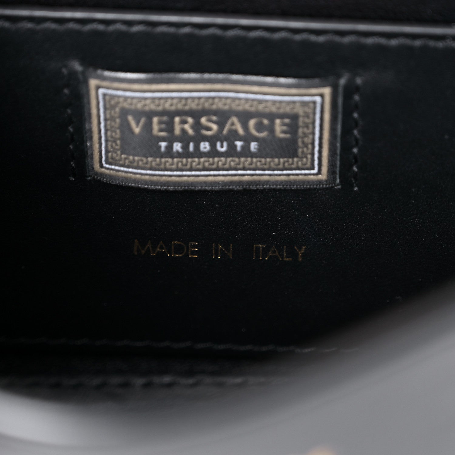 Versace Nappa The Clash Print Tribute Shoulder Bag Black Multicolor 7 of 15
