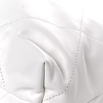 Chanel Shiny Calfskin Quilted Chanel 22 White 11 of 12