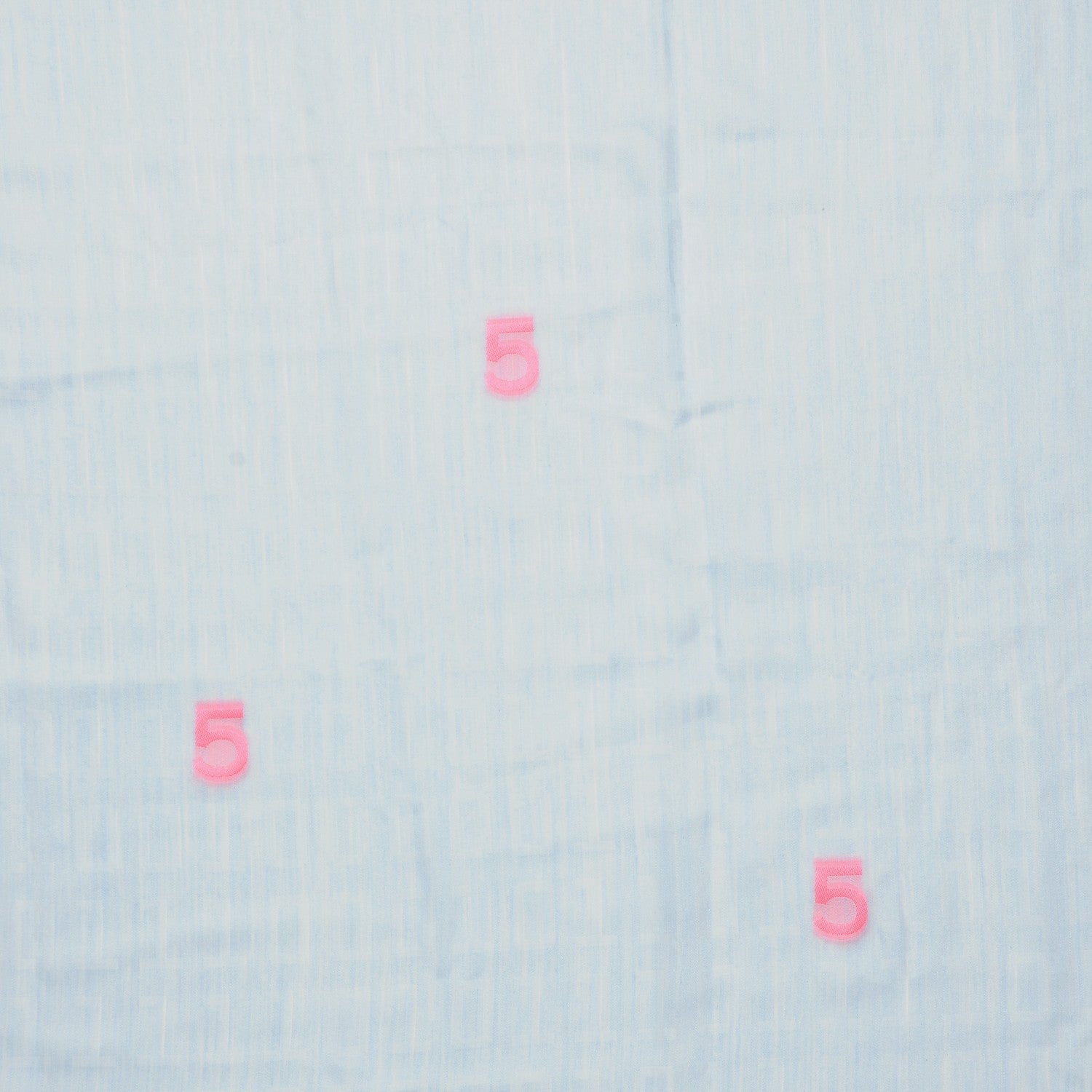 Chanel Silk Cashmere CC Square Scarf Light Blue 5 of 6