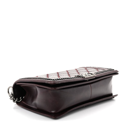 Chanel Goatskin Quilted New Medium Boy Handle Flap Burgundy 4 of 15