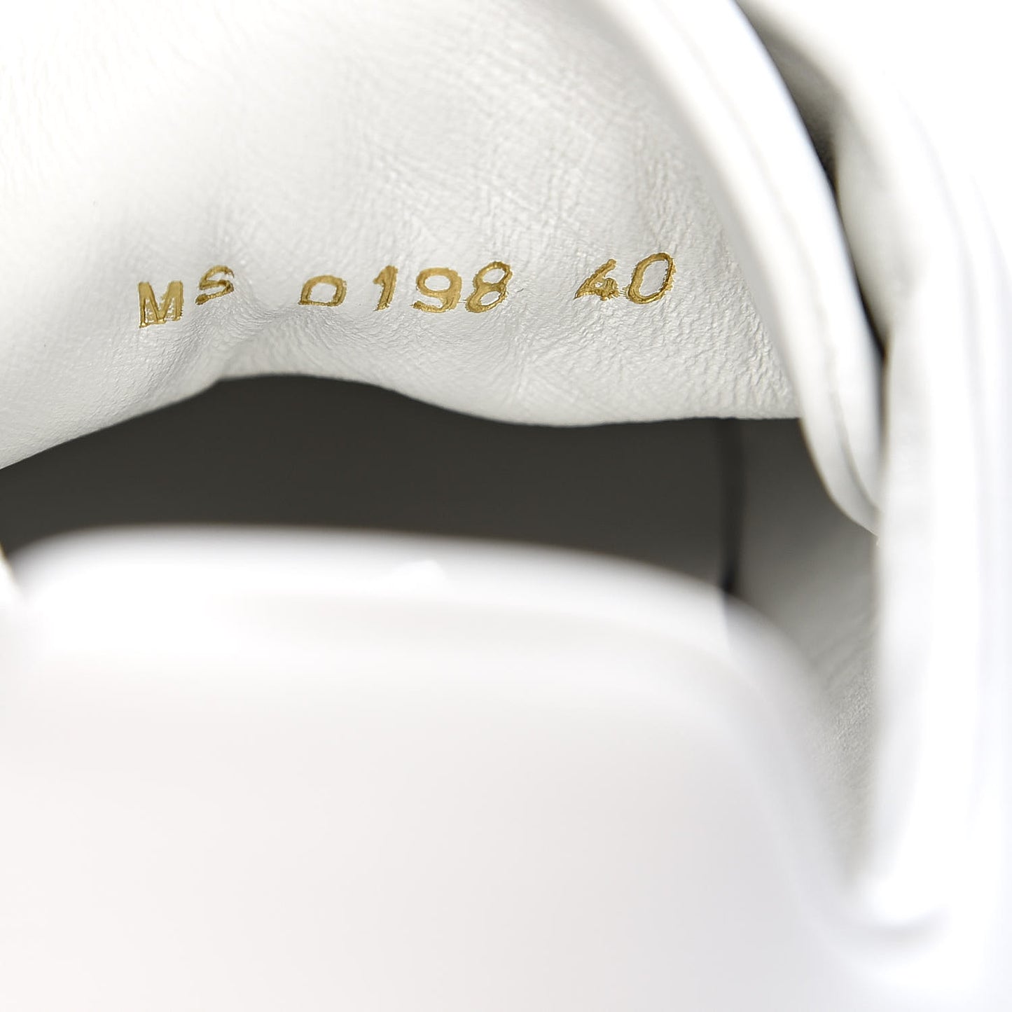 Calfskin Floral Frontrow Sneakers 40 White