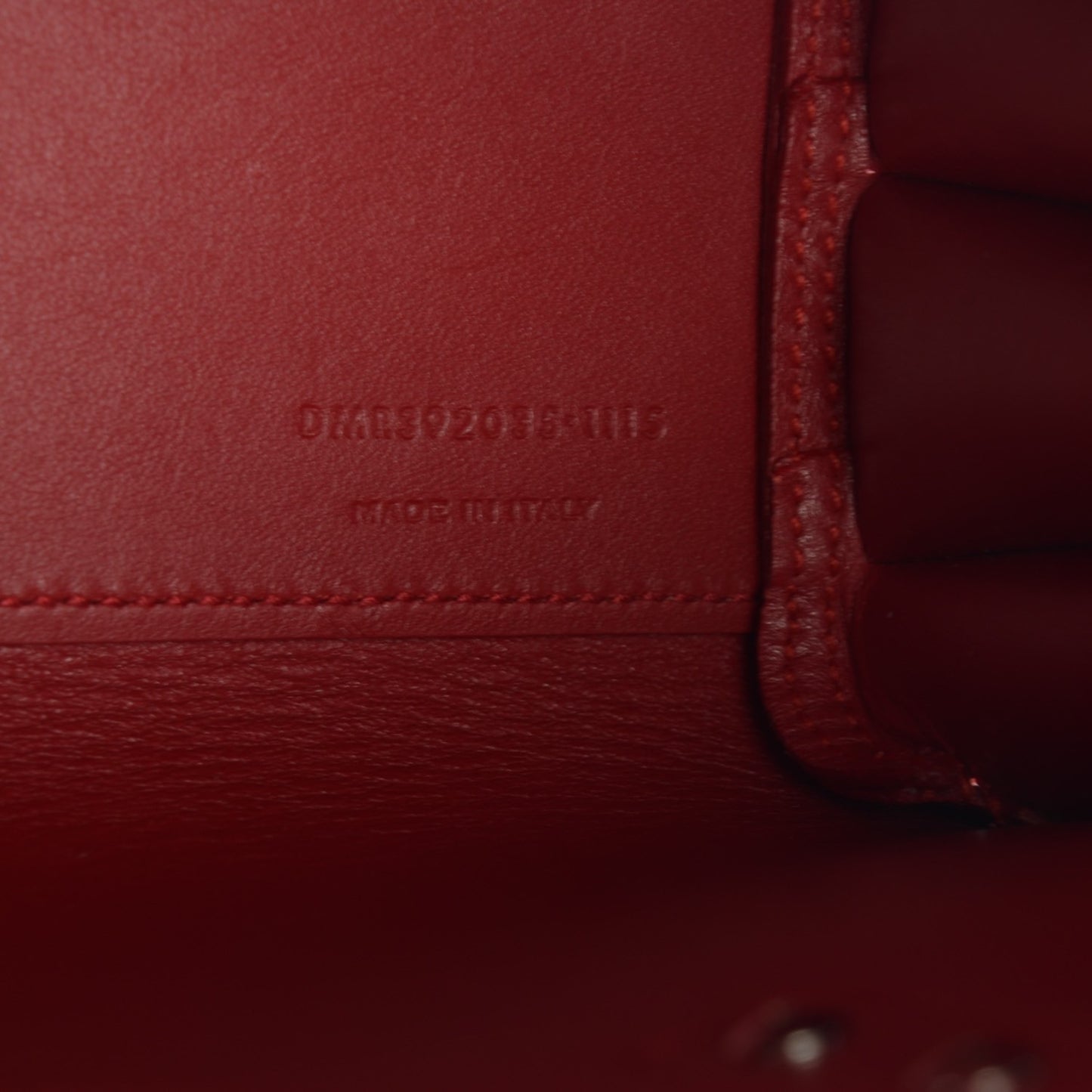 Grained Calfskin Nano Sac De Jour Lipstick Red
