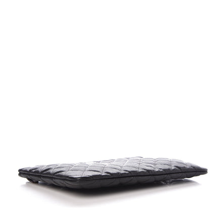 Chanel Caviar Quilted Large Cosmetic Case Black 4 of 8