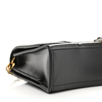 Balenciaga Shiny Box Calfskin Small Hourglass Evening Chain Bag Black 9 of 10