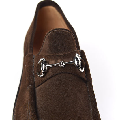 Gucci Suede Mens Horsebit Lug Sole Loafers 7.5 Jasper 10 of 11
