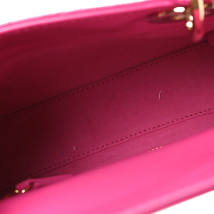 Christian Dior Patent Cannage Mini Lady Dior Pink 5 of 9