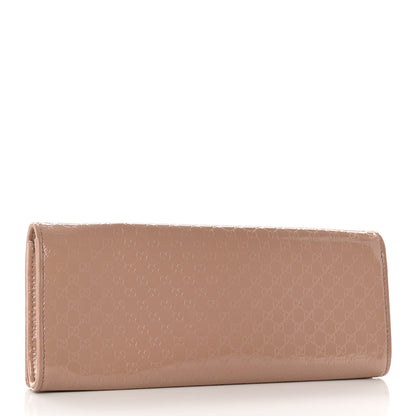 Gucci Patent Microguccissima Small Broadway Clutch Dark Cipria 3 of 7