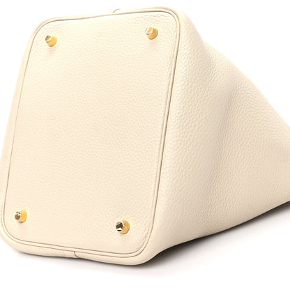Hermes Taurillon Clemence Picotin Lock 22 MM Craie 10 of 12