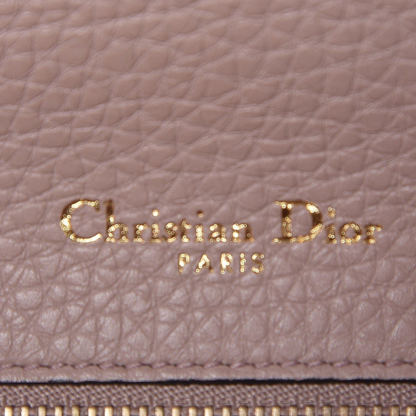 Grained Calfskin Medium Diorama Flap Bag Nude