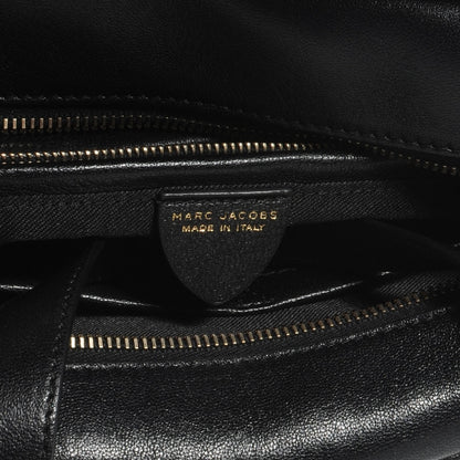Marc Jacobs Leather Bi-Color Frankie Zip Satchel Black Chestnut 5 of 7