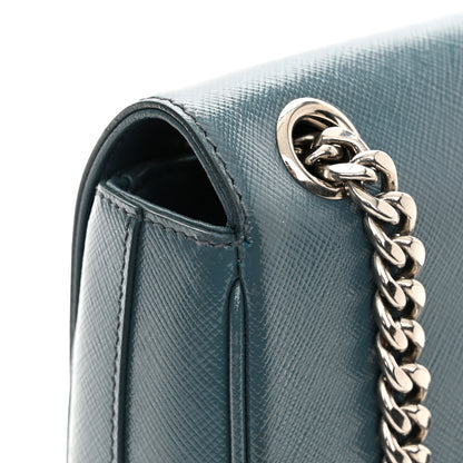 Prada Saffiano Soft Calfskin Chain Crossbody Bag Ottanio 13 of 14