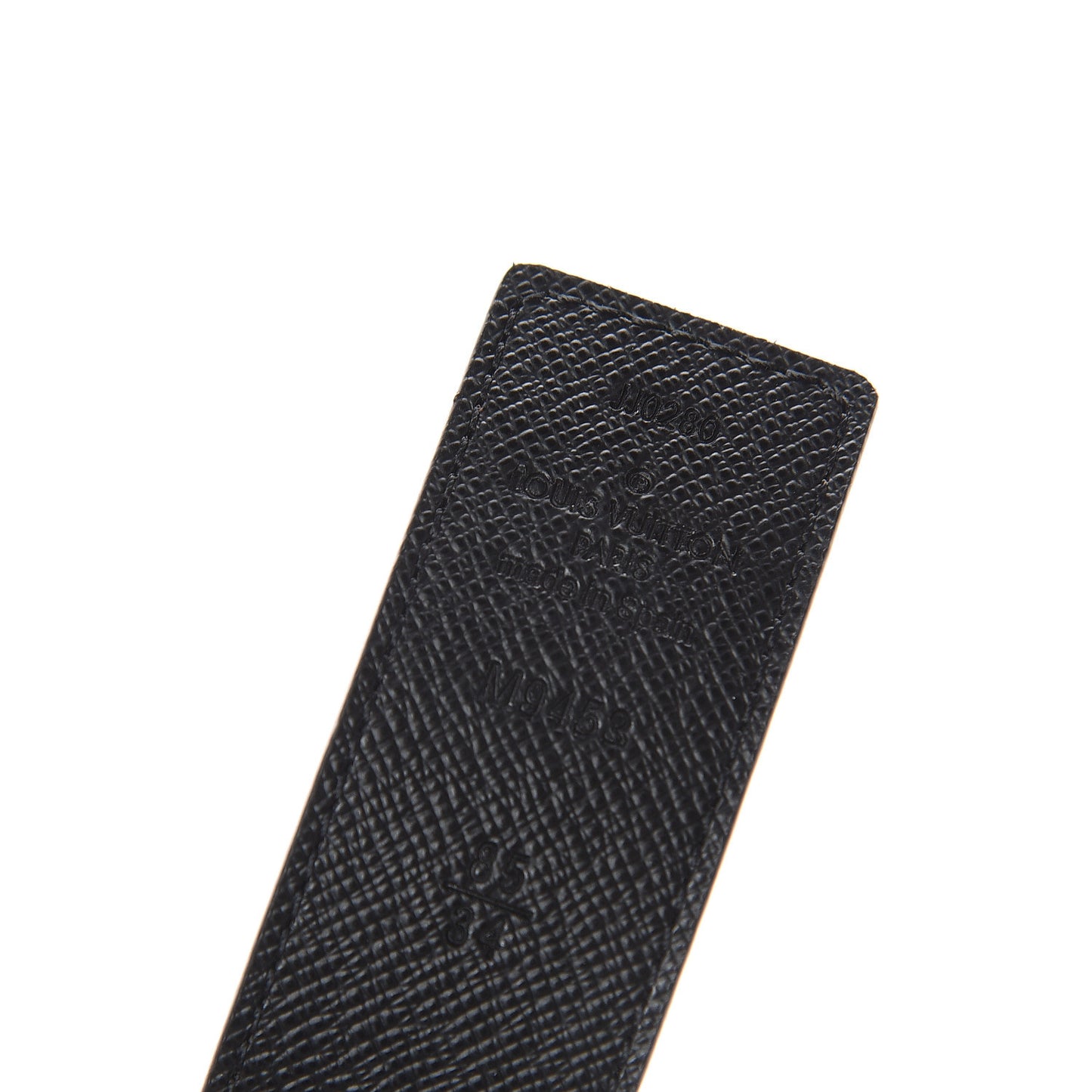 Calfskin Monogram 30mm LV Initiales Reversible Belt 85 34 Black