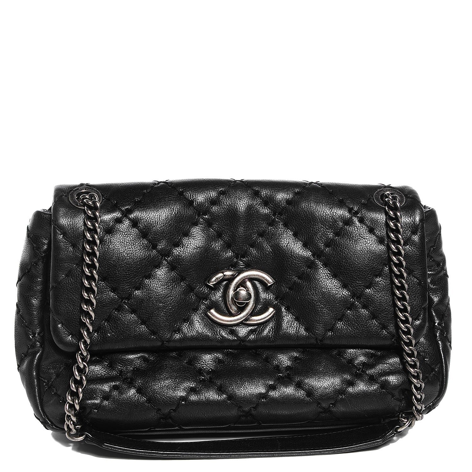 Chanel Calfskin Ultimate Stitch Flap Bag Black 1 of 8