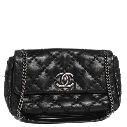 Chanel Calfskin Ultimate Stitch Flap Bag Black 1 of 8