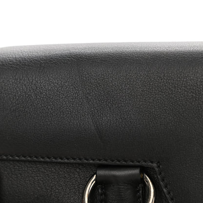 Salvatore Ferragamo Calfskin Gancini Top Handle Satchel Black 10 of 10
