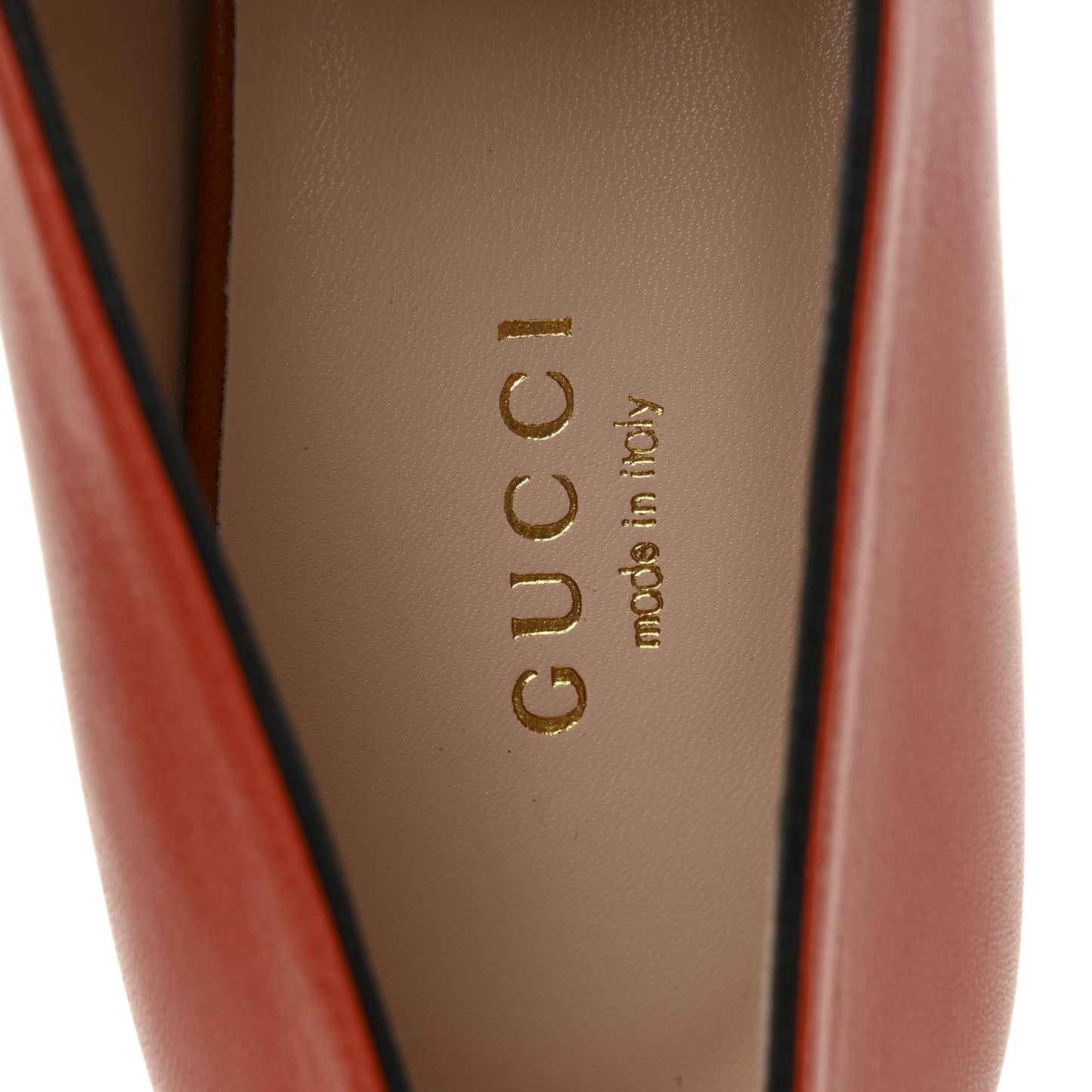 Malaga Kid Womens GG Marmont Loafers 38.5 Orange
