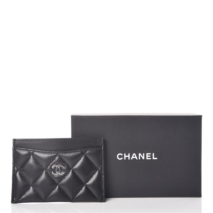 Chanel Lambskin Quilted Card Holder Black 9 of 9