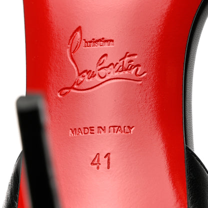 Christian Louboutin Calfskin O Marylin 85 Slingback Sandal Heels 41 Black 7 of 8