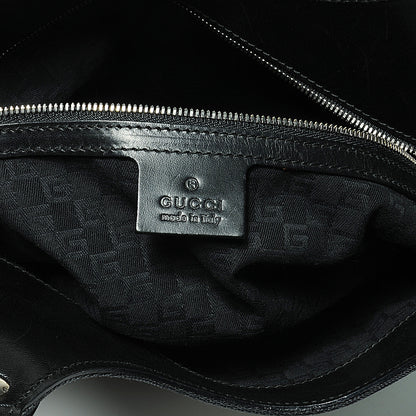 Gucci Canvas Reins Hobo Black 7 of 8