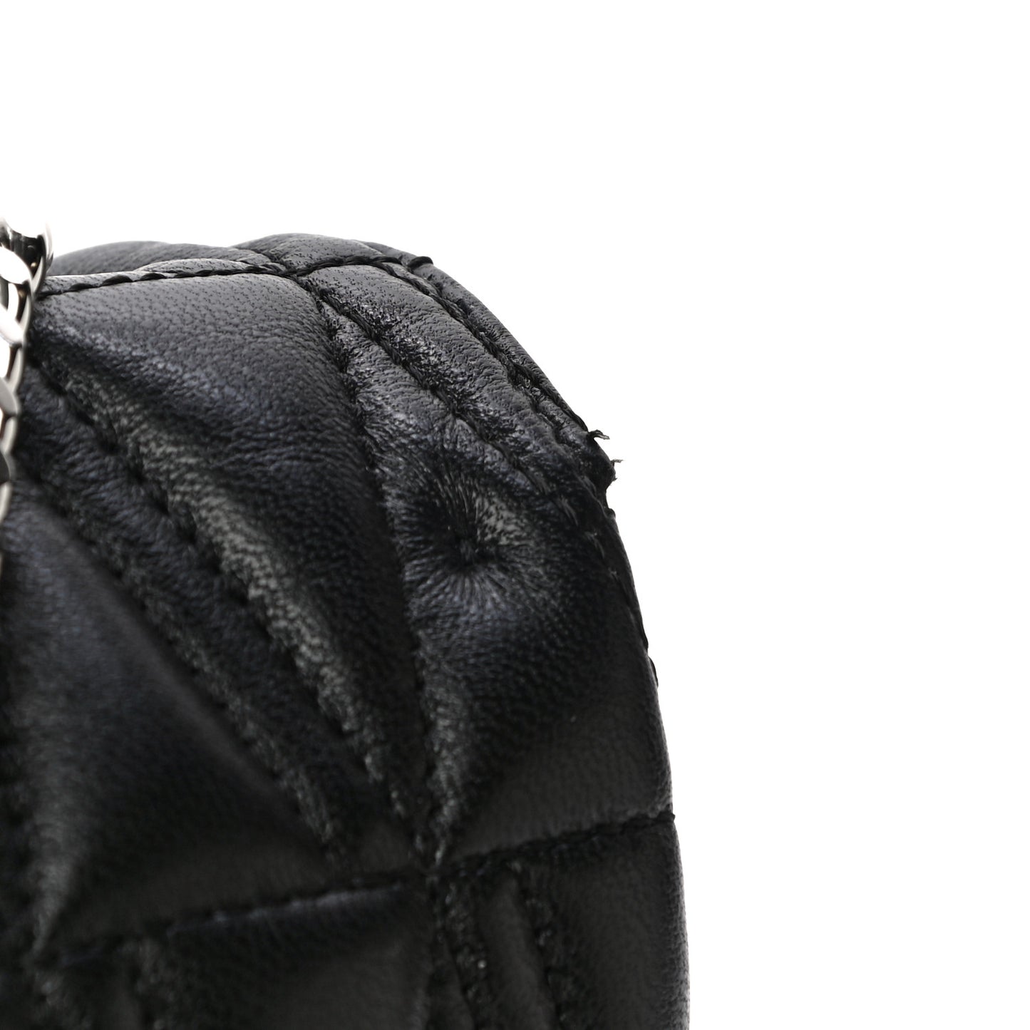 Nappa Quilted Virtus Evening Bag Black